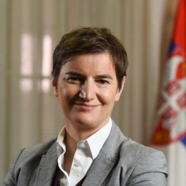 Ana Brnabić, waarnemend president van Servië