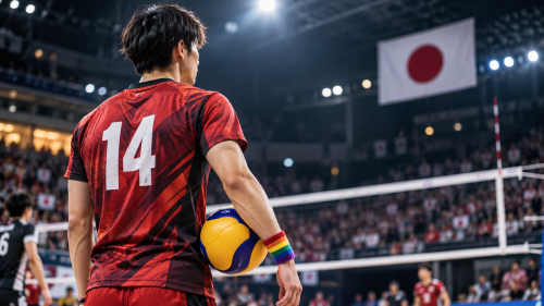 Japanse volleyballer bij artikel over Rui Takahashi en zijn coming-out